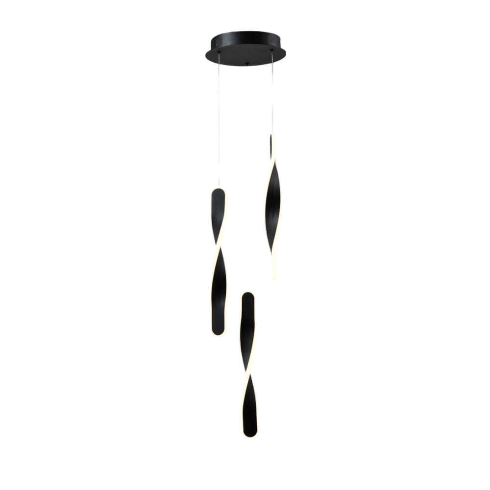 Schuller 219358 TWIST - LAMP 3L BLACK | Магазини ОРИОН