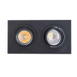 луничка / луна 9587 Double recessed GU10 Black BASICO GU10