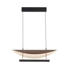 полилей 9657 Pendant 28W/3000K Walnut+Negro ABISAL