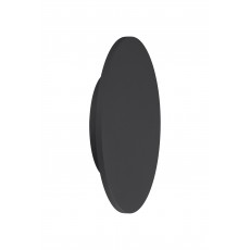 плафон, аплик C0124 MATT BLACK ROUND WALL 16W/3000K EPISTAR
