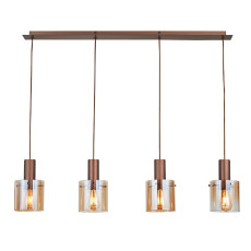 полилей 12999 I3 - VENIZE - LAMP 4L COPPER-AMBER