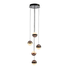 полилей 276542 ORBES - LAMP 5L  BLACK/COPPER/BRASS