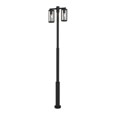 външна лампа E339 OUTDOOR LAMP POST 2XE27 MAX 15W ALUMINIUM BLA