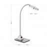 настолна лампа LA 4-1153 satin    (LED5W/380lm/3000K) - Изображение 5