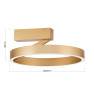 плафон DL 7-703/40 gold-matt(LED40W/2500lm/3CCT - Изображение 6