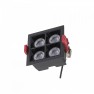 луничка / луна 10064  MIDI LED BLACK 16W 4000K RECESSED - Изображение 1