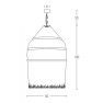 пендел 17129 PENDANT LAMP E27 MAX 40W METAL STRAW - Изображение 2