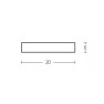 аплик 180027 WALL LIGHT GYPSUM 1*G9 - Изображение 3
