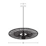 полилей 19104 PENDANT LAMP E27 MAX 40W BLACK BAMBOO - Изображение 2