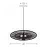 пендел 19105 PENDANT LAMP E27 MAX 40W BLACK BAMBOO - Изображение 3