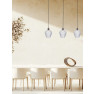 полилей 19242 PENDANT LIGHT 3XE27 MAX 40W CLEAR GLASS-BRAS - Изображение 1
