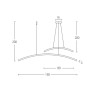 полилей 20130 PENDANT LIGHT LED 41W 3000K ALUMIN?UM BLACK - Изображение 2