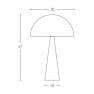 настолна лампа 20210 TABLE LAMP E14 MAX 25W IRON MATERIAL BLACK O - Изображение 2