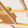 плафон 2025 CEILING LIGHT LED 48W 3000K ALUMINIUM GOLD - Изображение 1