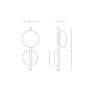 аплик 22061 WALL LIGHT 7W METAL GLASS GOLD MATT - Изображение 2