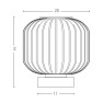 настолна лампа 20250 TABLE LAMP E27 MAX 25W GLASS TRANSPARENT BRA - Изображение 2