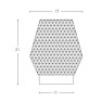 настолна лампа 20251 TABLE LAMP E27 MAX 25W GLASS TRANSPARENT BRA - Изображение 2