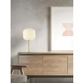 настолна лампа 20252 TABLE LAMP E27 MAX 25W METAL GLASS WHITE GOL - Изображение 1