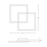 плафон 2026 CEILING LIGHT LED 28W 3000K ALUMINIUM BLACK - Изображение 2