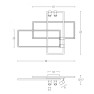 плафон 22020 CEILING LED LIGHT 32W +4X 5W 3000K ALUMINIUM - Изображение 3