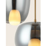 пендел 22056 PENDANT LIGHT G9 MAX 7W SMOKED GLASS GOLD - Изображение 1