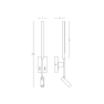аплик 23039 SCONCE LED LIGHT 2.5W+5W 3000K METAL-ALUMINI - Изображение 2