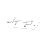плафон 23042 CEILING LED LIGHT 23W 3000K METAL-ALUMINIUM - Изображение 3