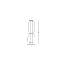 настолна лампа 23060 TABLE LED LIGHT 7W 3000K METAL-GLASS,GOLD-CH - Изображение 3