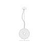 пендел 23075 PENDANT LED LIGHT 11W 3000K METAL-GLASS, BLA - Изображение 4