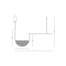 полилей 23171 PENDANT LED LIGHT 35W 3000K,4000K GOLD-CHAMP - Изображение 1