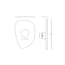 аплик 23174 SCONCE LED LIGHT 5W 3000K ACOUSTIC BROWN-BLA - Изображение 3