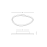 плафон 23207 CEILING LED LIGHT 29W 3000K GOLD - Изображение 2