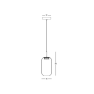 пендел 23217 PENDANT LED LIGHT 12W 3000K BLACK-SMOKED GLA - Изображение 2