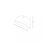 плафон 23260 CEILING LAMP E27 MAX 40W METAL WHITE-GOLDEN - Изображение 3