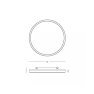 плафон 25202 CEILING LED LIGHT 84W 2700K-3200K-4000K DALI - Изображение 2