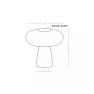 настолна лампа 25277 TABLE LED LIGHT 18W 3000K BLACK MATT, TOUCH - Изображение 1