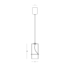 пендел 2533 PENDANT LED LIGHT 6W 3000K SANDY BLACK - SMOK - Изображение 1