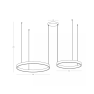 полилей 25372 PENDANT LED LIGHT UP-DOWN 118W 3000K BLACK A - Изображение 1