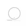 аплик 25389 MIRROR WITH LED LIGHT 15W 3000K-4000K ROUND - Изображение 2