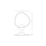аплик 25408 WALL LED LIGHT 26W 3000K BLACK MATT METAL - - Изображение 2