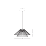 пендел 25429 PENDANT LIGHT 1xE27 MAX 40W NATURAL PAPER RO - Изображение 2