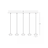 полилей 25452 PENDANT LED LINE LIGHT 45W 3000K BLACK BASE - Изображение 1