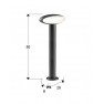 външна лампа 311678 VILO - GREY OUTDOOR BEACON H50 IP65 - Изображение 6