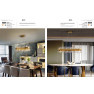 полилей 364874 GRACE - OVAL LAMP 28L GOLD - Изображение 6