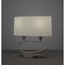 настолна лампа ^3703 SATIN+WHITE SHADE 2x20W E27 (No inc.)