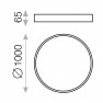 плафон P3760100N (Ceiling lamp/100cm LED 3000K Black) - Изображение 3