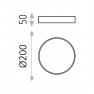 плафон, аплик P376021N (Ceiling lamp/20cm LED 4000K Black) - Изображение 2