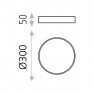 плафон P376030B (Ceiling lamp/30cm LED 3000K White) - Изображение 2