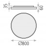 плафон P385181B (Ceiling  /80cm LED 4000K White) - Изображение 3