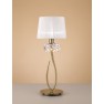 настолна лампа 4736 TL1 BIG Antique/Brass/White Shade 1x13W E27